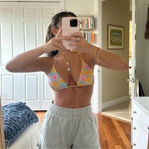 SHEIN Floral Bikini - Blue, Pink, Yellow